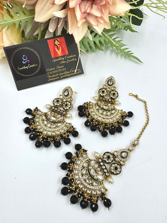 Luna Earrings and Tikka Set